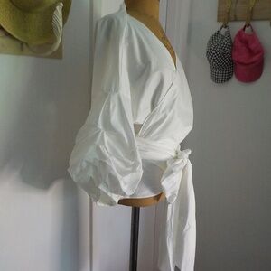 NY & Co Puff/Wrap Blouse